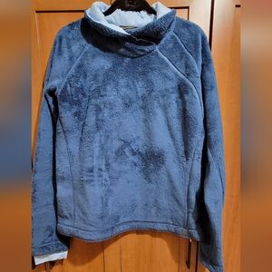 Mountain Hardwear Cowl Neck High Loft Fleece Pullover, Blue, XL